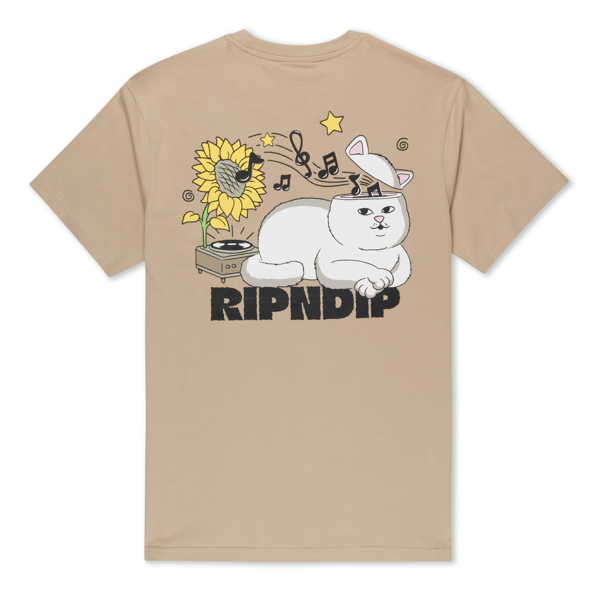 T-Shirt kurzarm, RipnDip, No Music no Life
