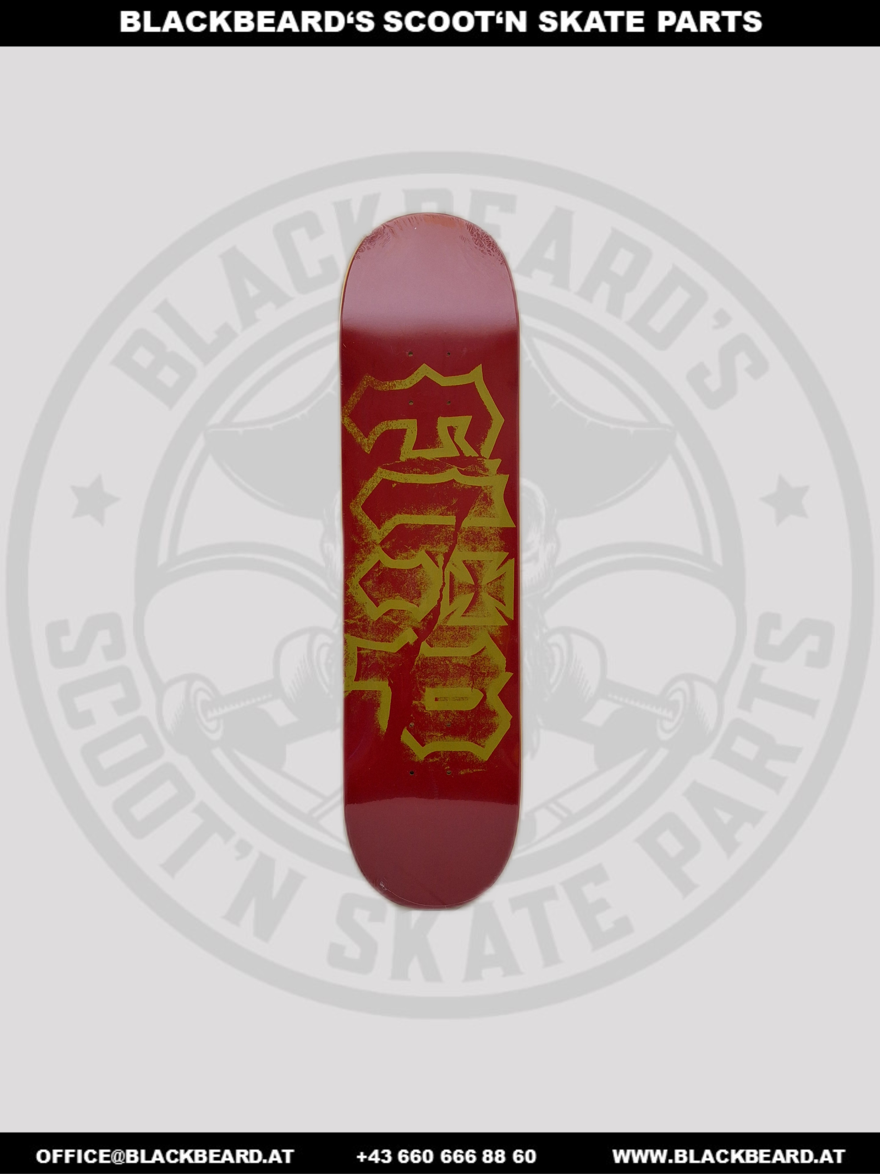 Deck, Flip, HKD Torn Red 8.0"x31.85"
