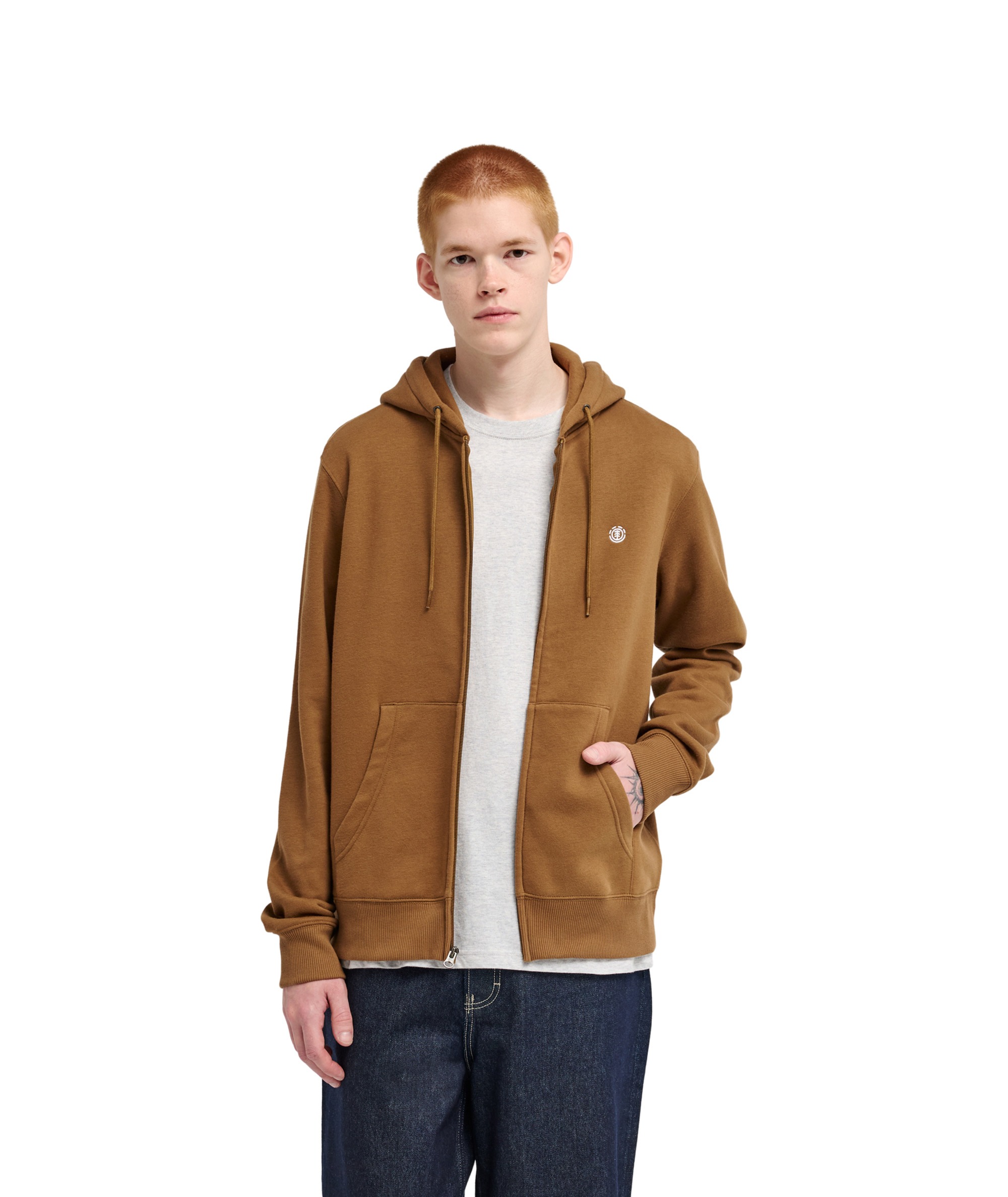 Zipphoodie Element Icon Embroidery zinfandel S
