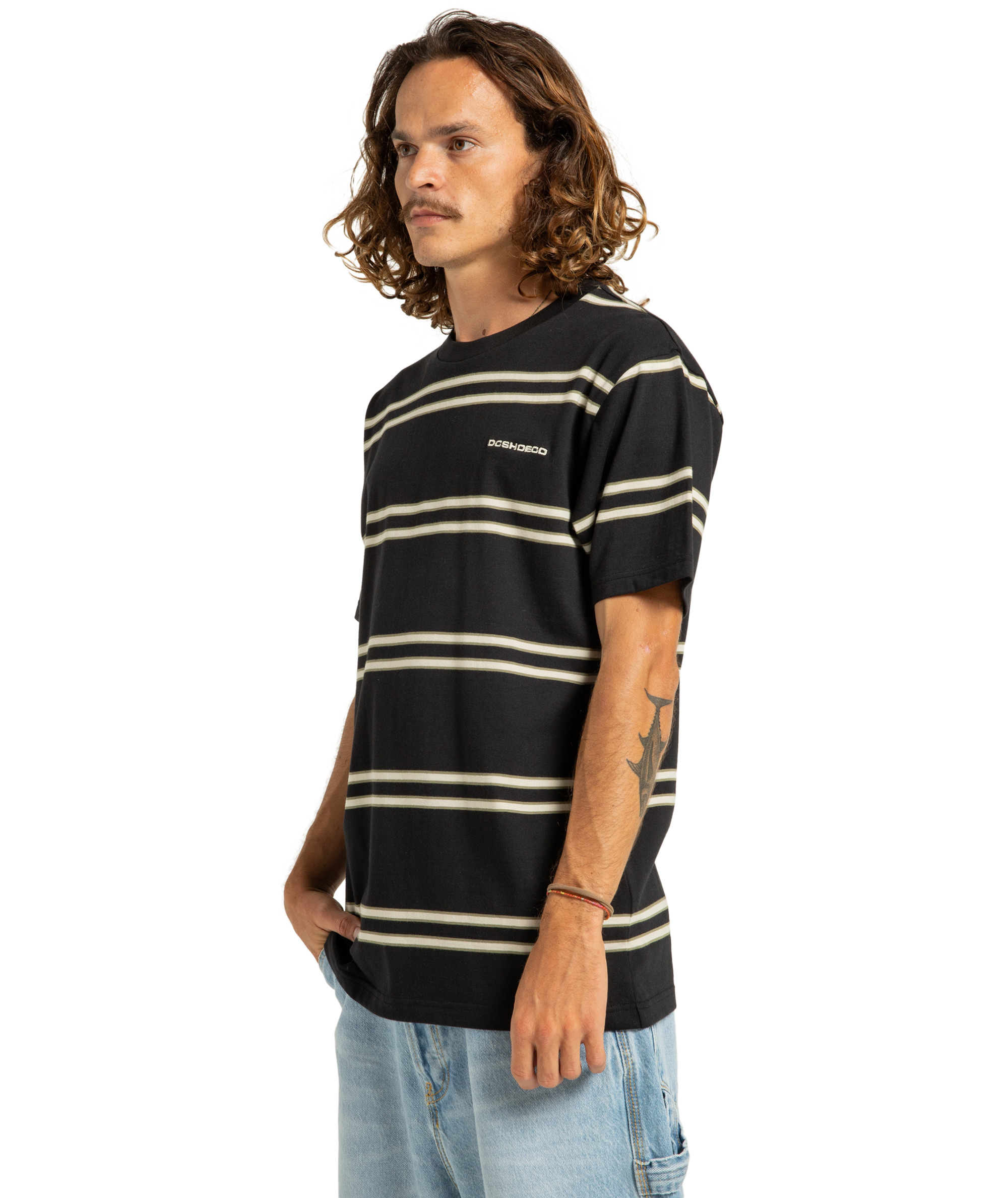 T-Shirt kurzarm, DC, Portside Stripe