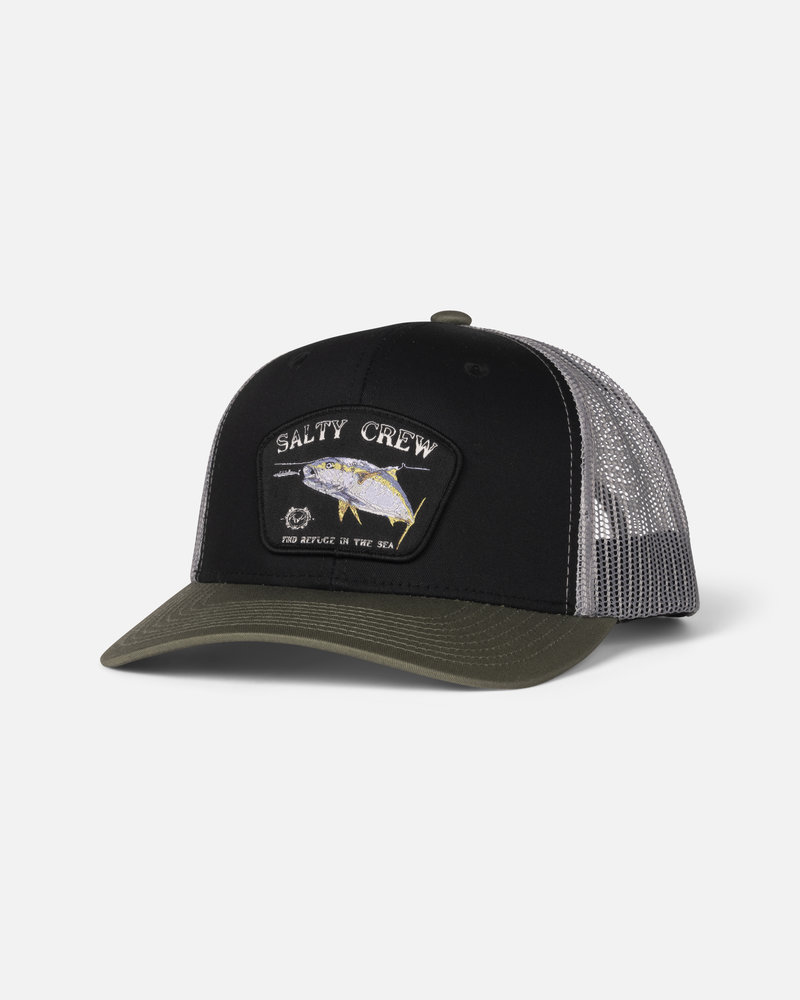 Kappe Salty Crew Surface Retro Trucker black/olive