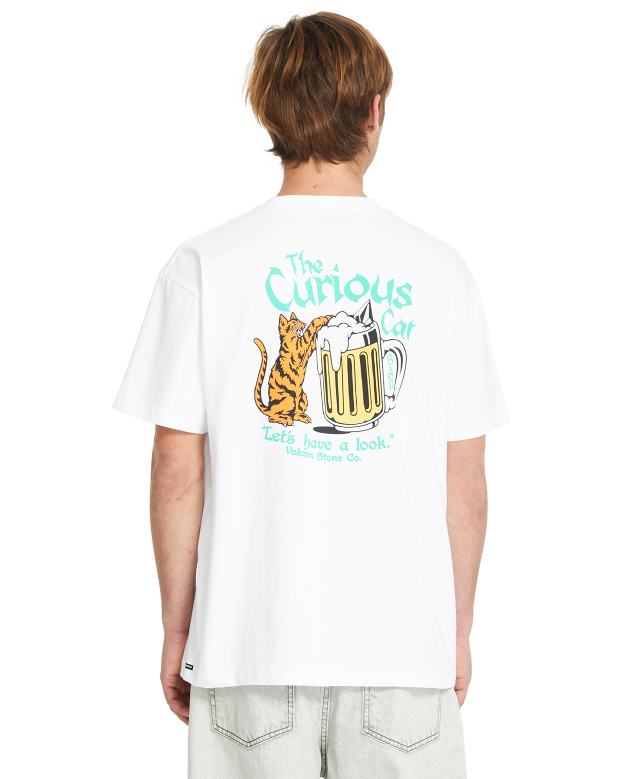 T-Shirt kurzarm, Volcom, Curious Cat