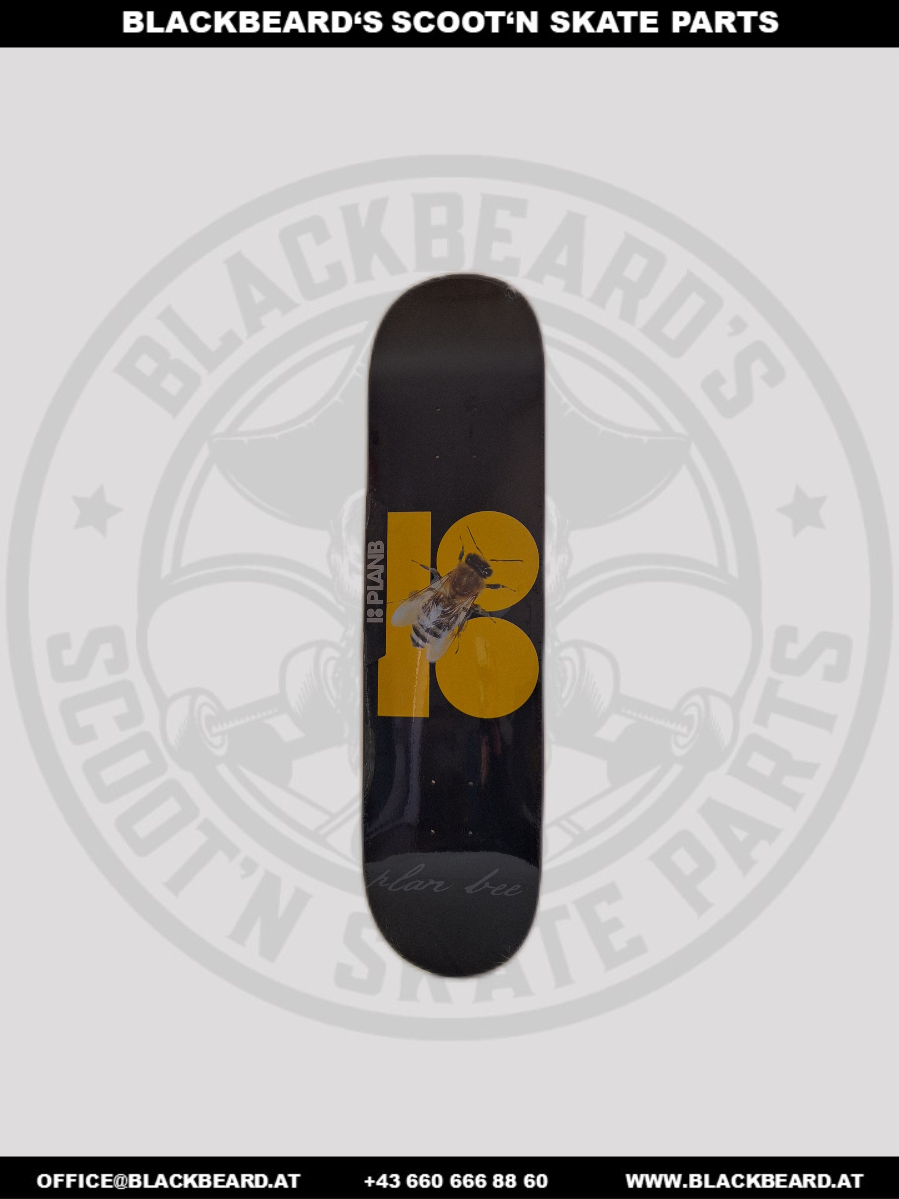Deck, Plan B, Bumble Black 8.0"x31.75"