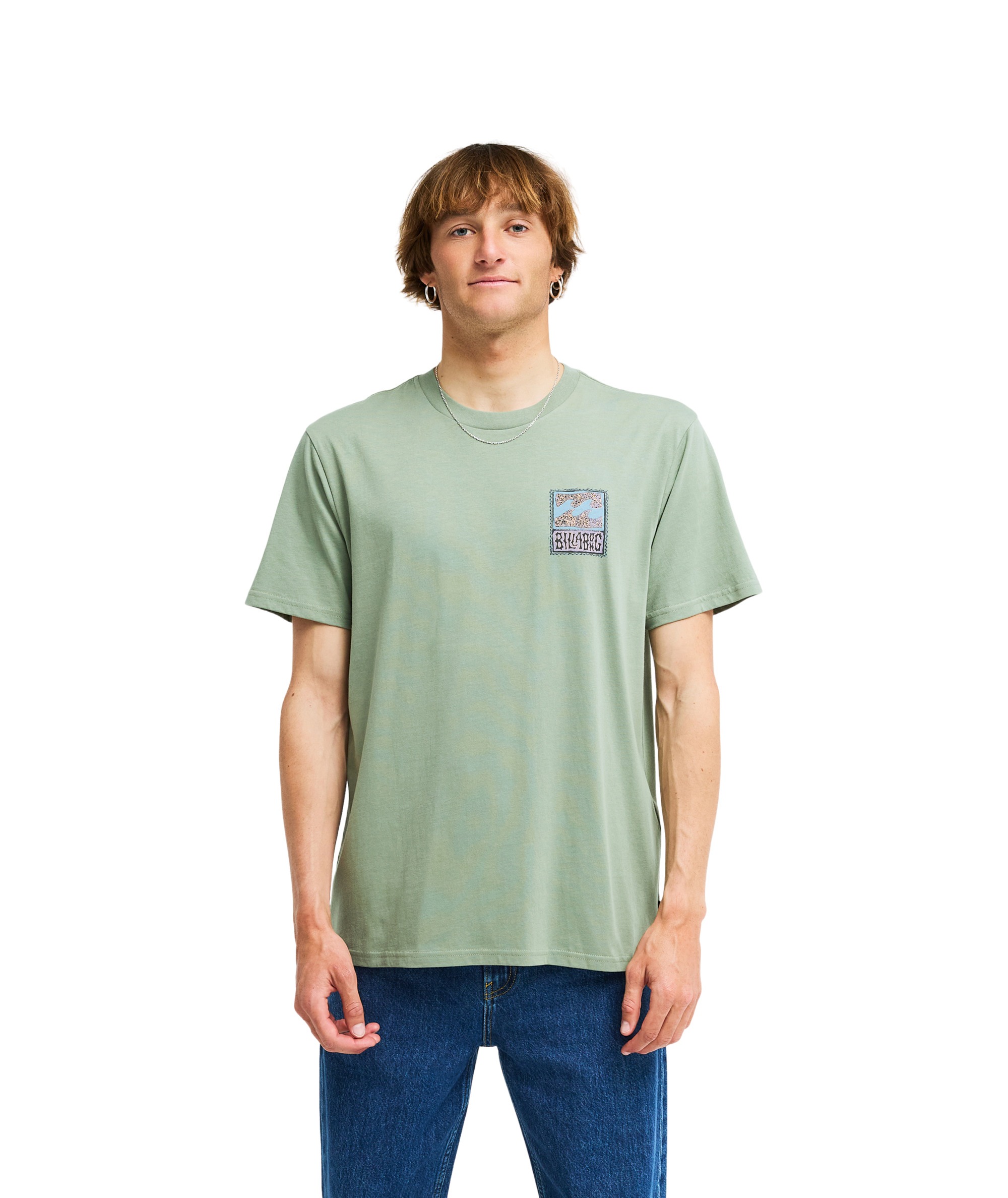 T-Shirt kurzarm Billabong Stamp sea spray S