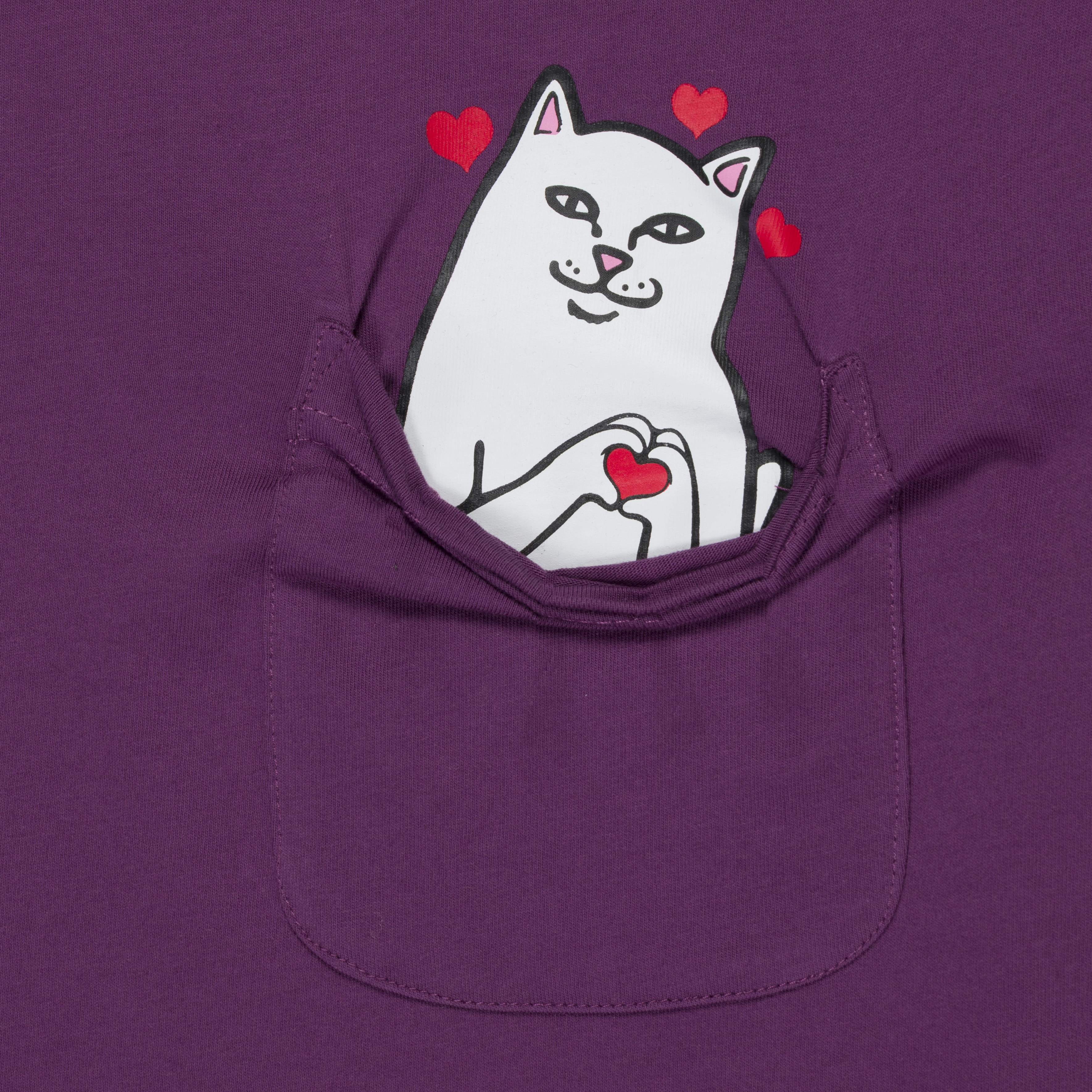 T-Shirt kurzarm RipnDip Nermal Loves Pocket
