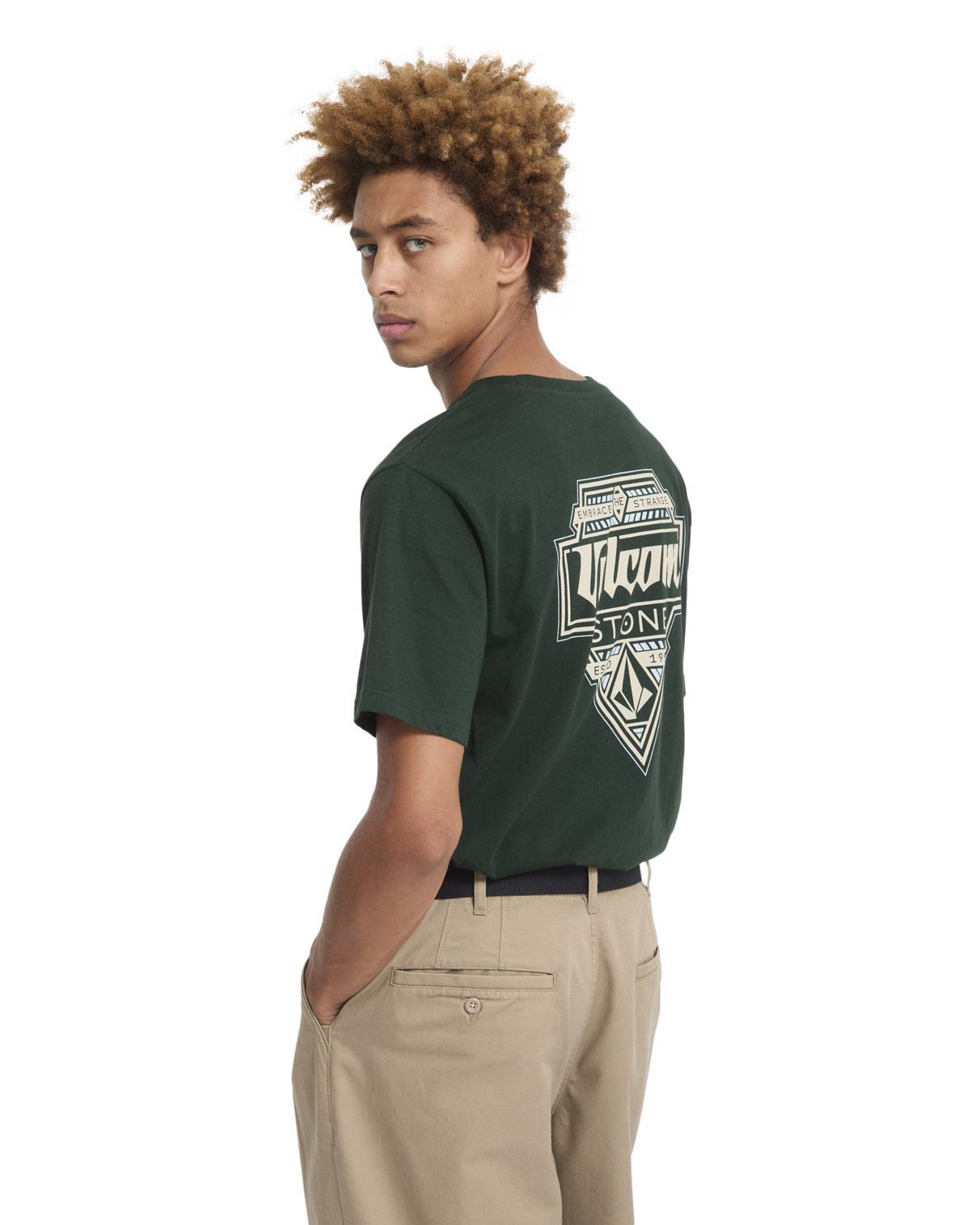 T-Shirt kurzarm Volcom Linear scarab M