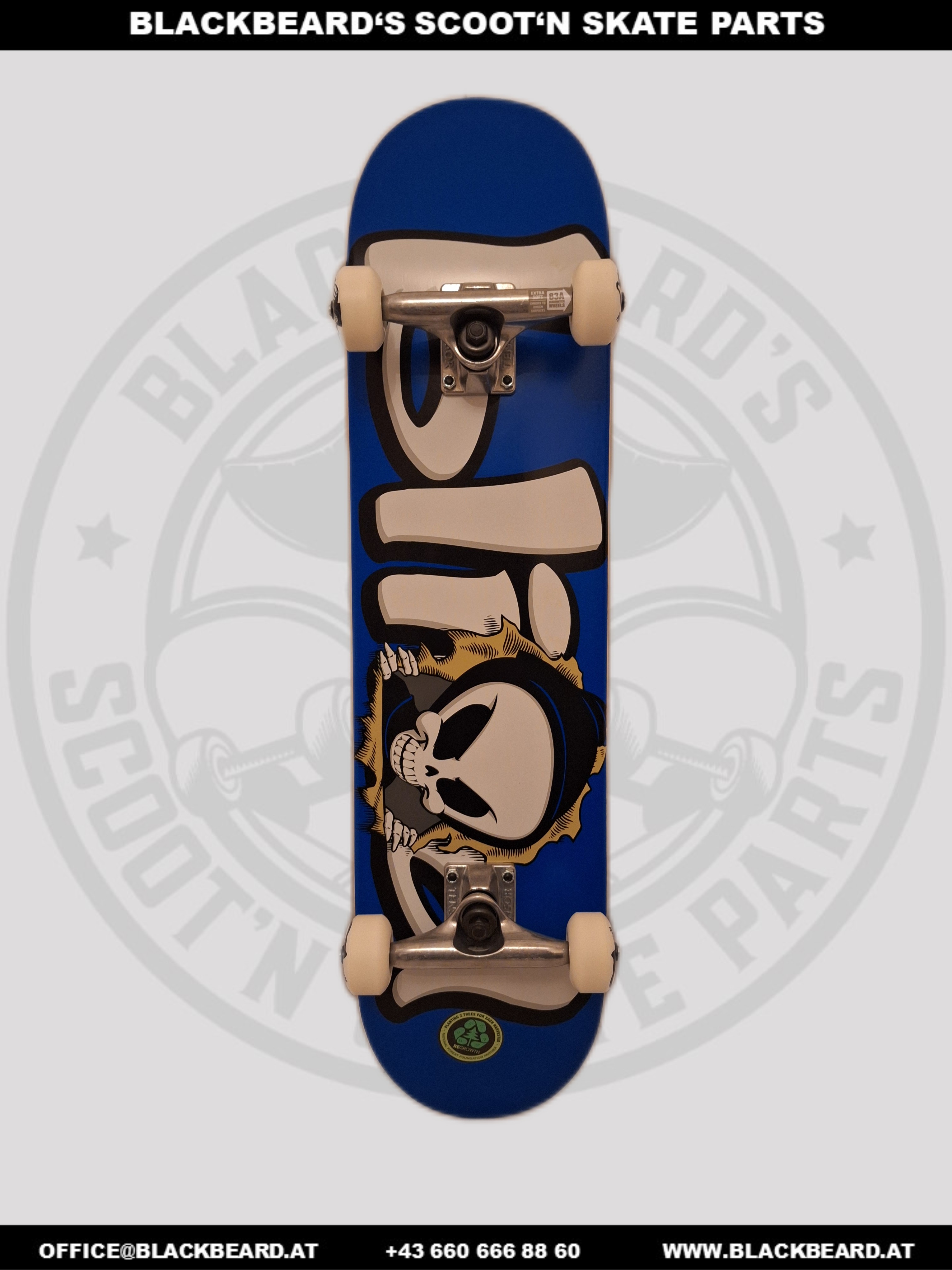 Skateboard komplett, Blind Bust Out Reaper Blue, 7,625x31,3