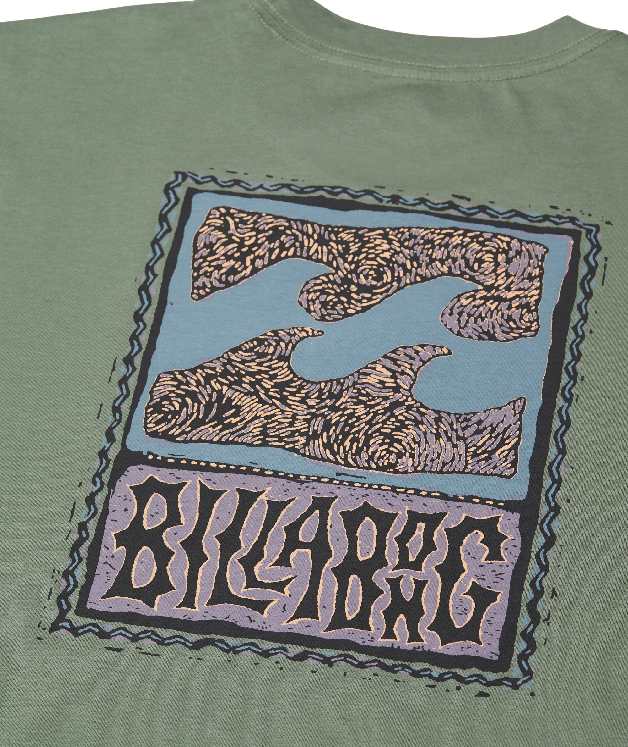 T-Shirt kurzarm Billabong Stamp sea spray S