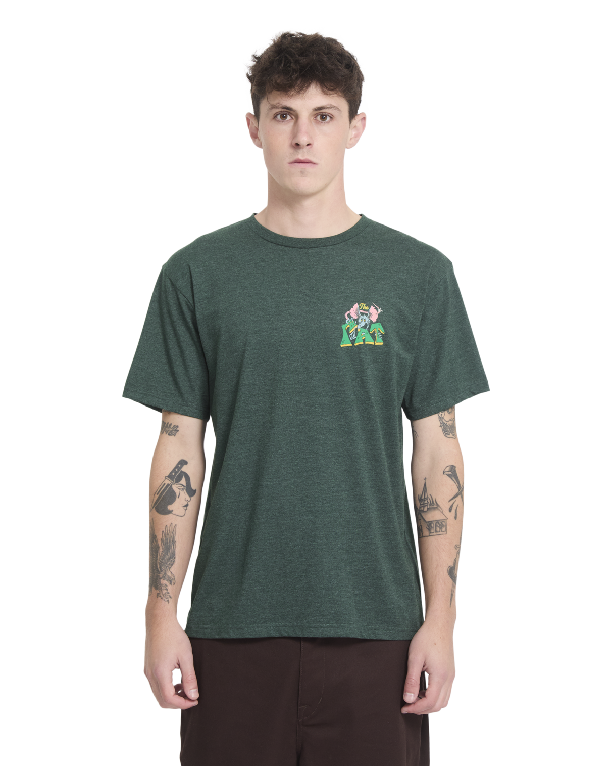 T-Shirt kurzarm Volcom Tipsy Rat scarab XL