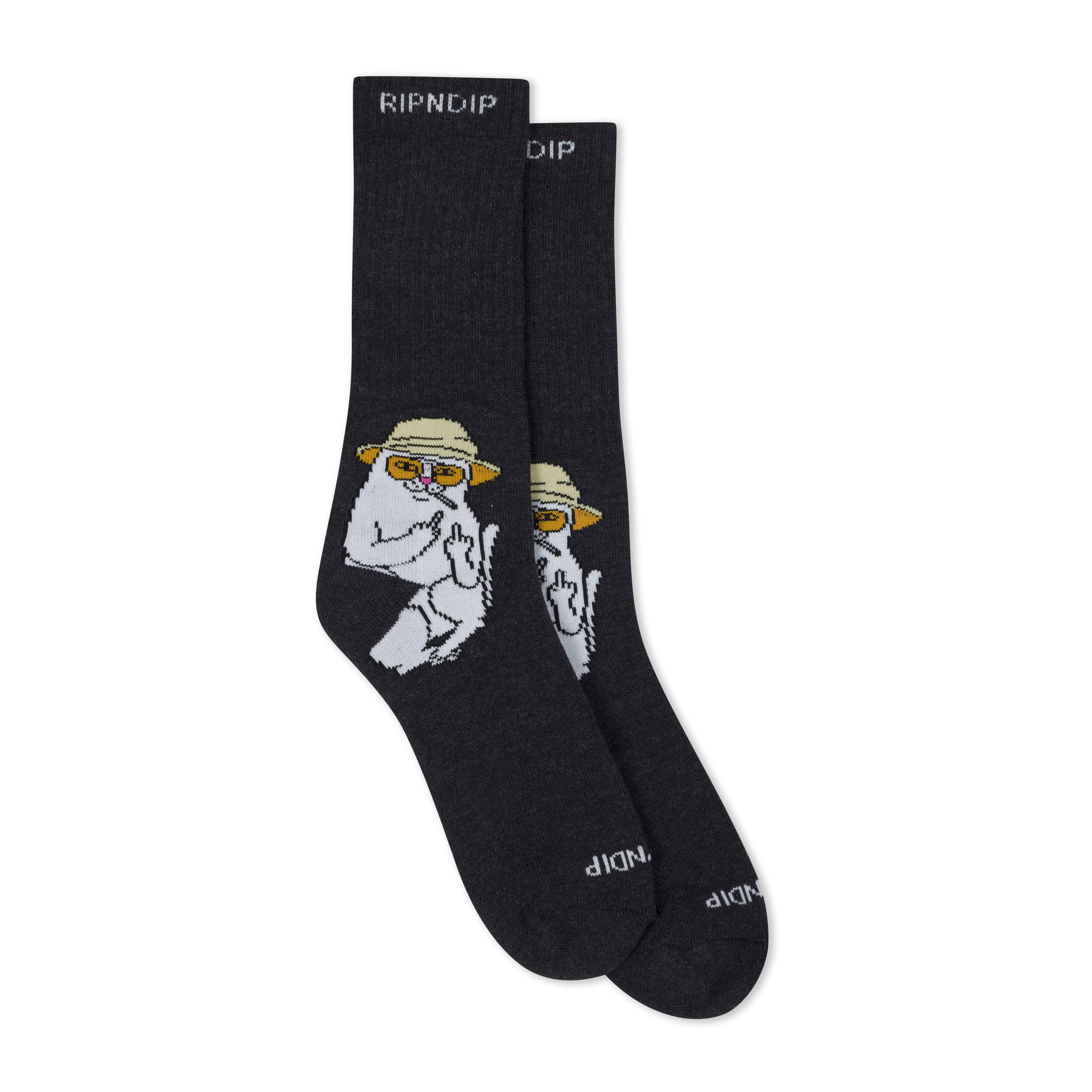 Socken RipnDip Nermal S Thompson black heather