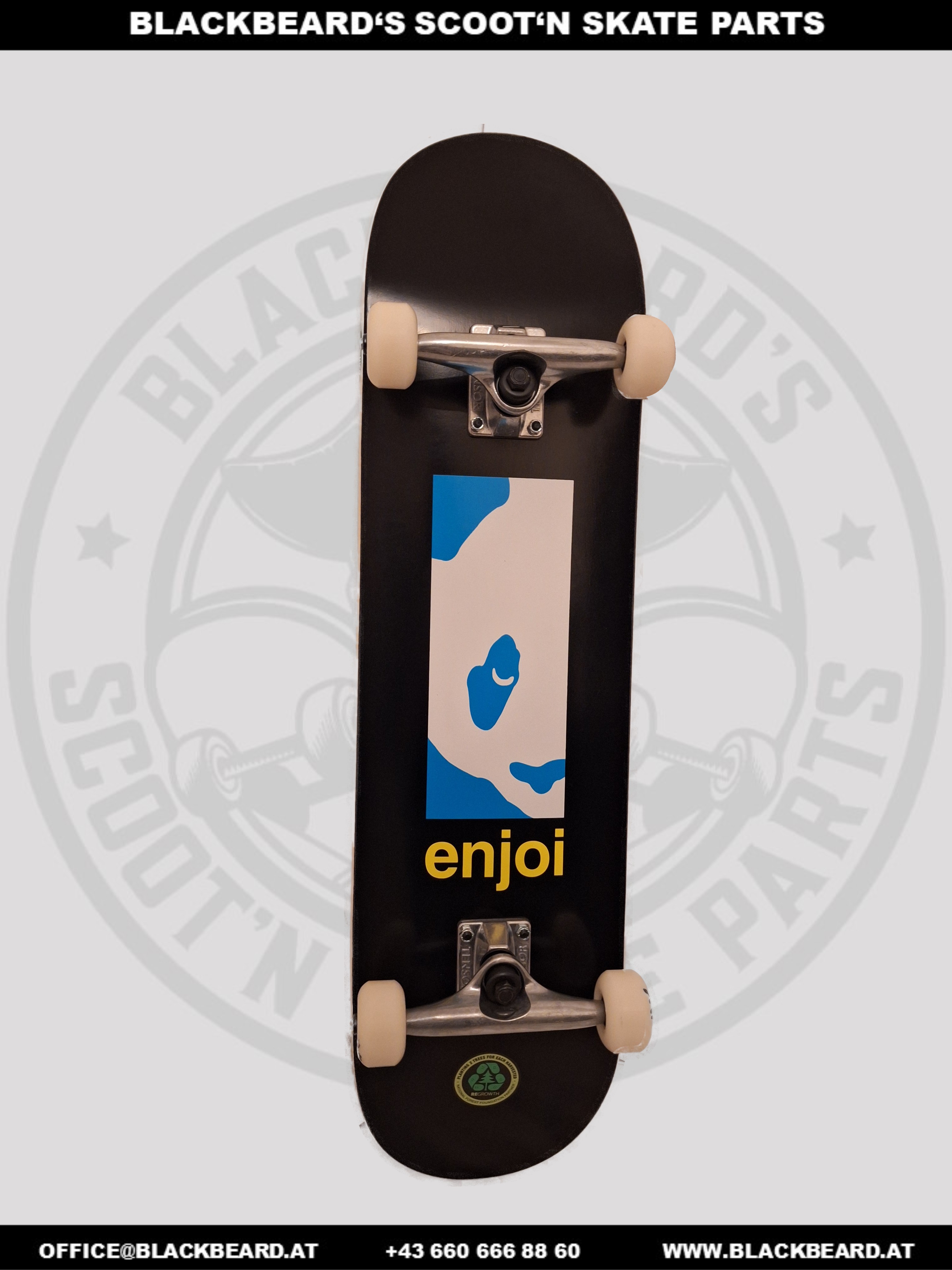 Skateboard komplett, Enjoi Box Panda Black, 8,125x31,70
