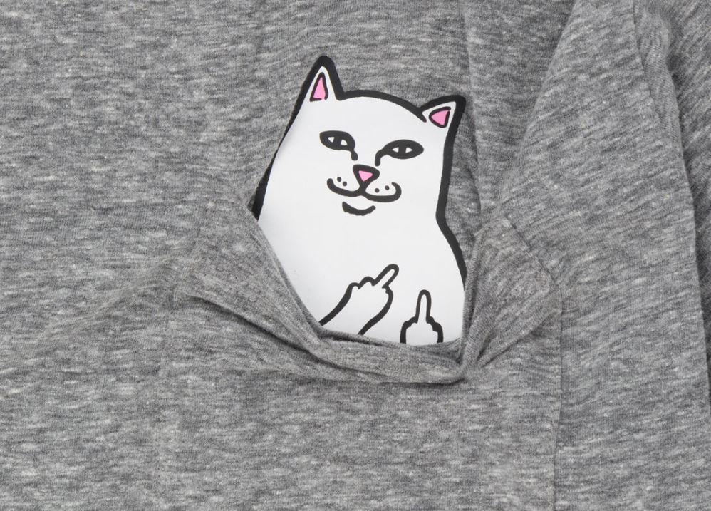T-Shirt kurzarm, RipnDip, Lord Nermal Pocket