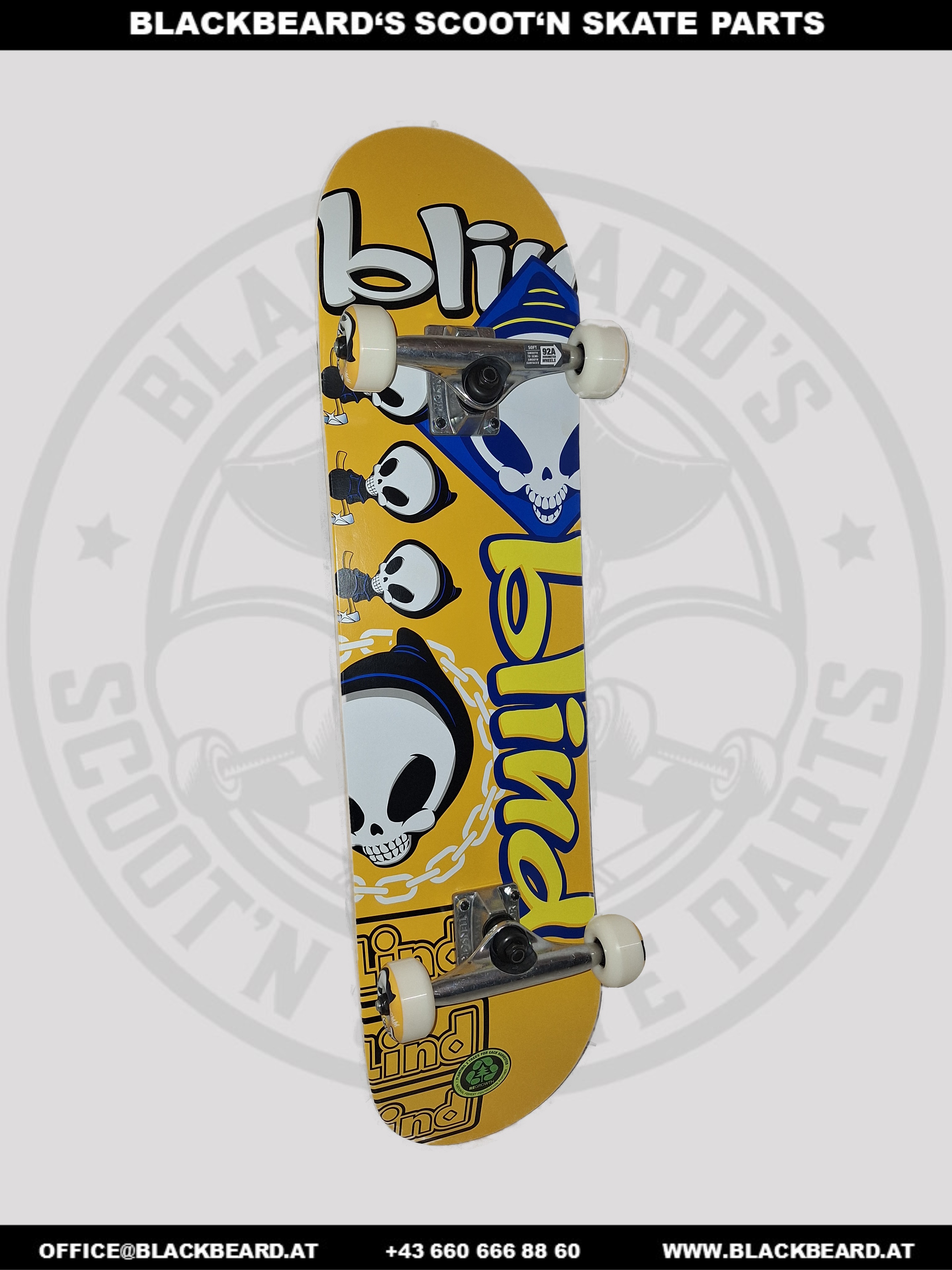 Skateboard komplett, Blind Full Tantrum orange, 8,00x31,60