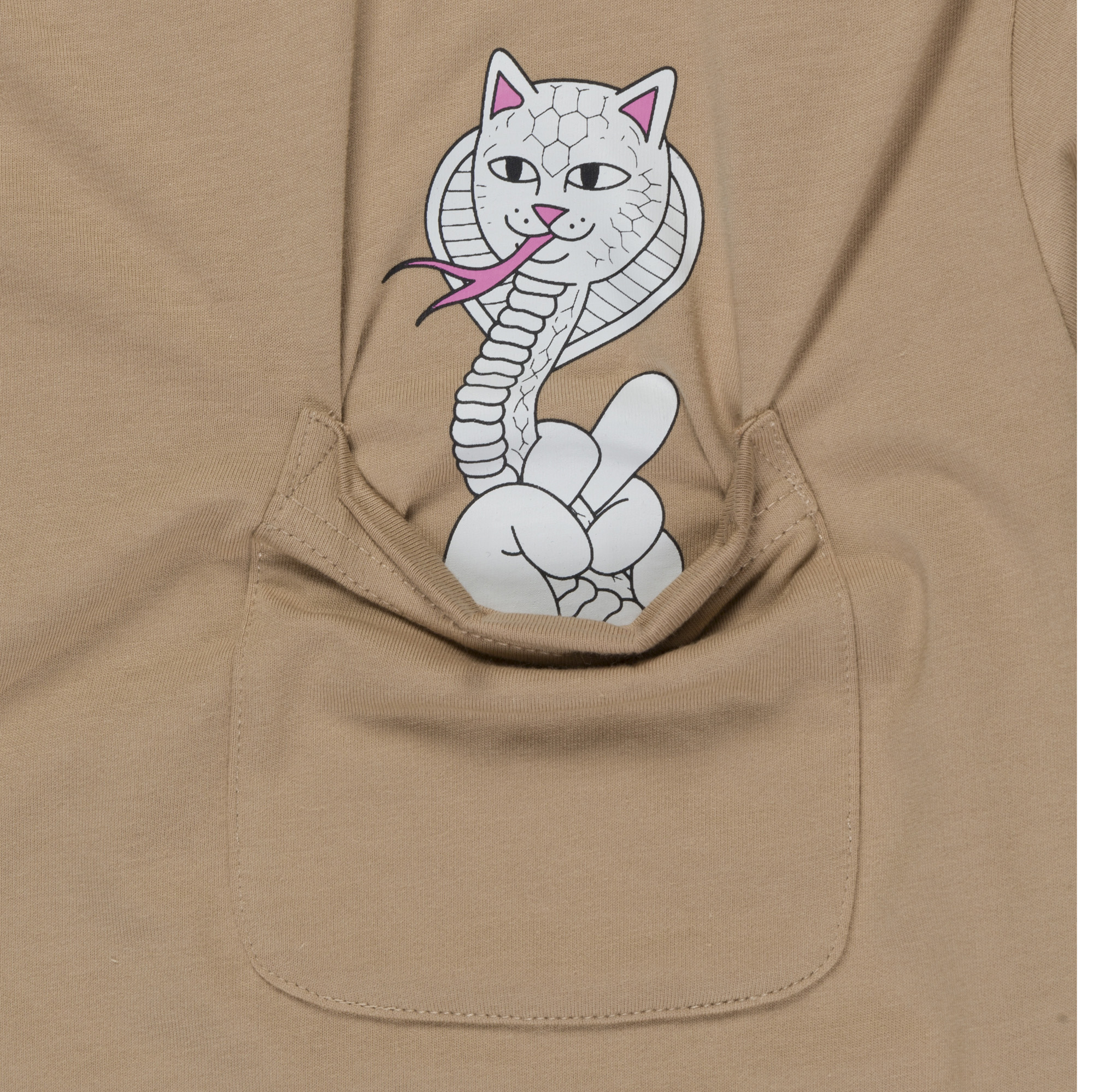 T-Shirt kurzarm, RipnDip, Cobra Nerm Pocket