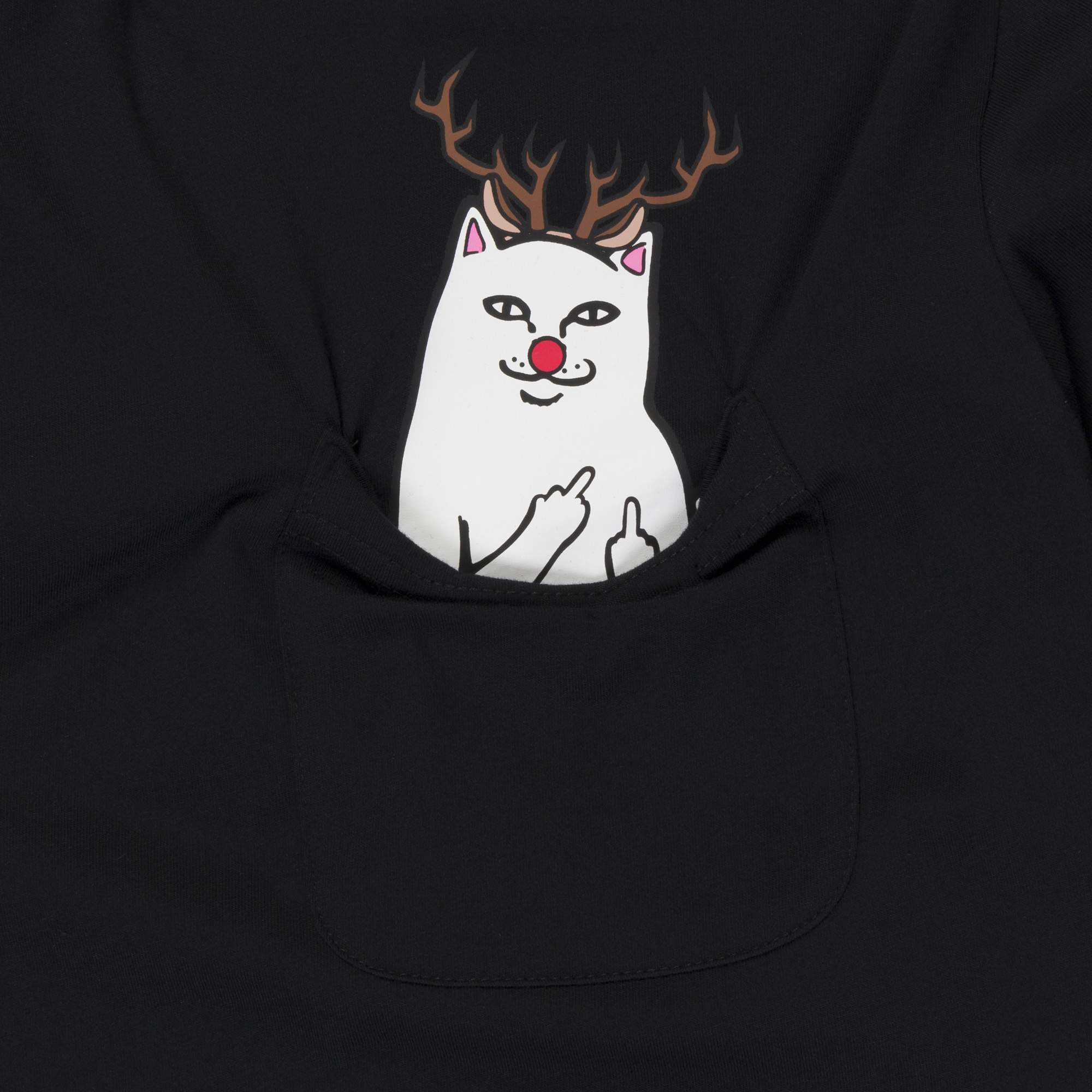 T-Shirt kurzarm, RipnDip, Red Nose Pocket