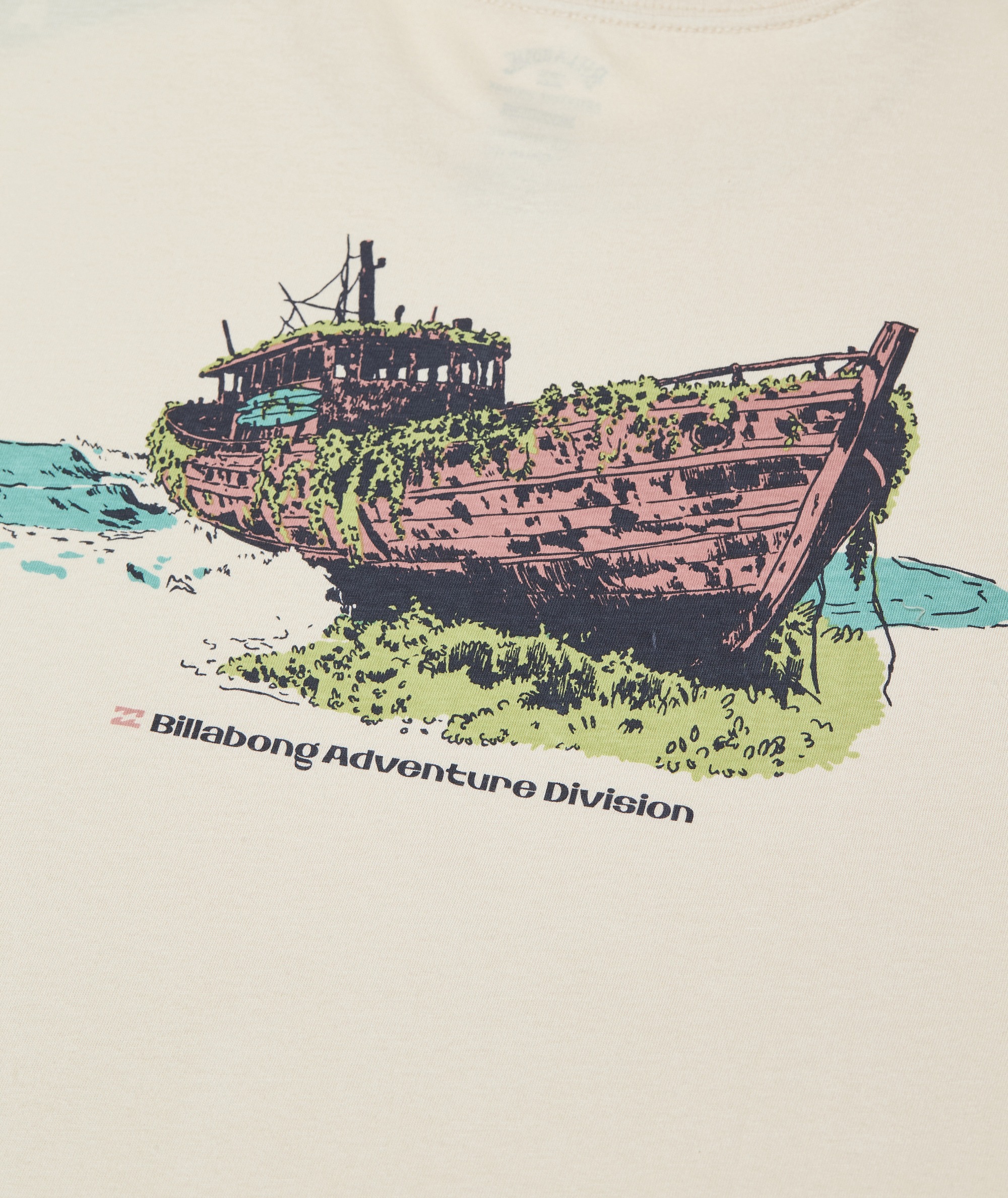 T-Shirt kurzarm Billabong Abandon oatmeal S