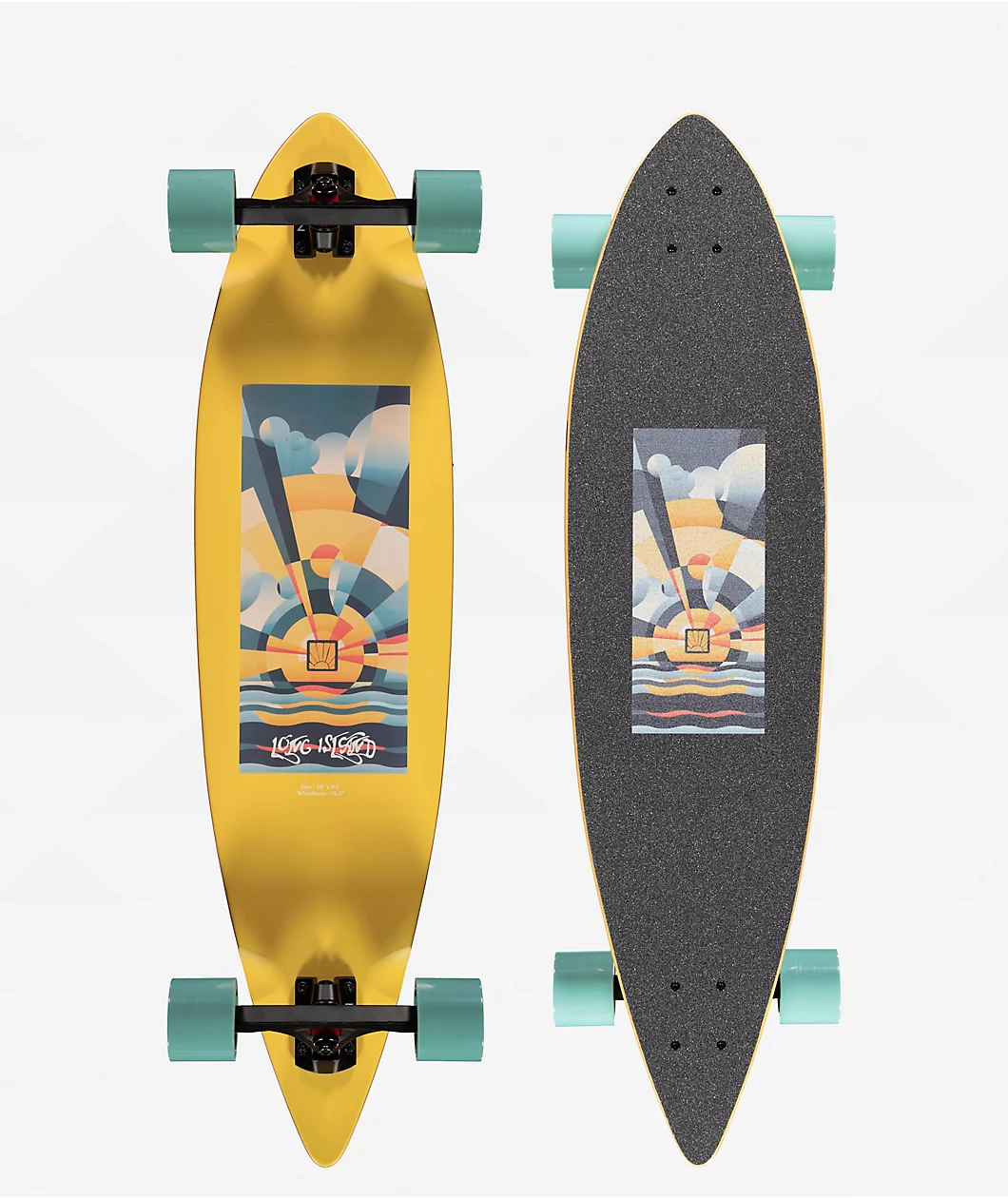 Longboard komplett, Long Island, Soil Pintail 38"x9.5"