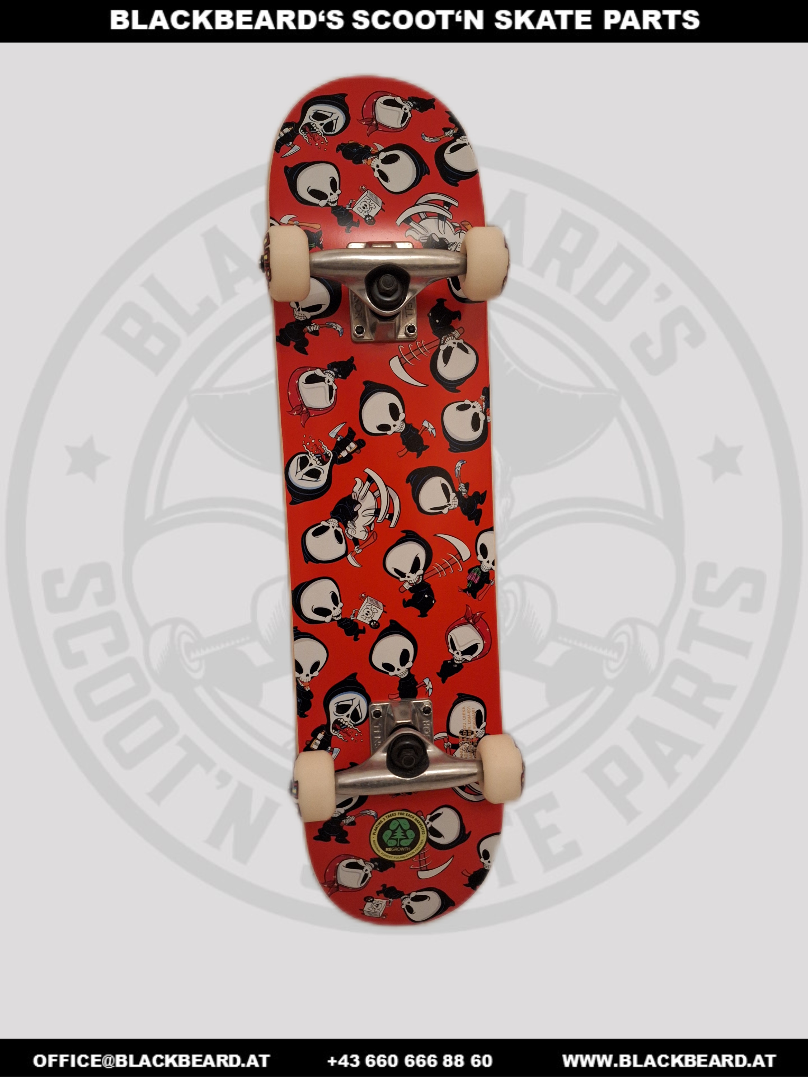 Skateboard komplett, Blind Reaper Wallpaper Red, 7,00x29,00
