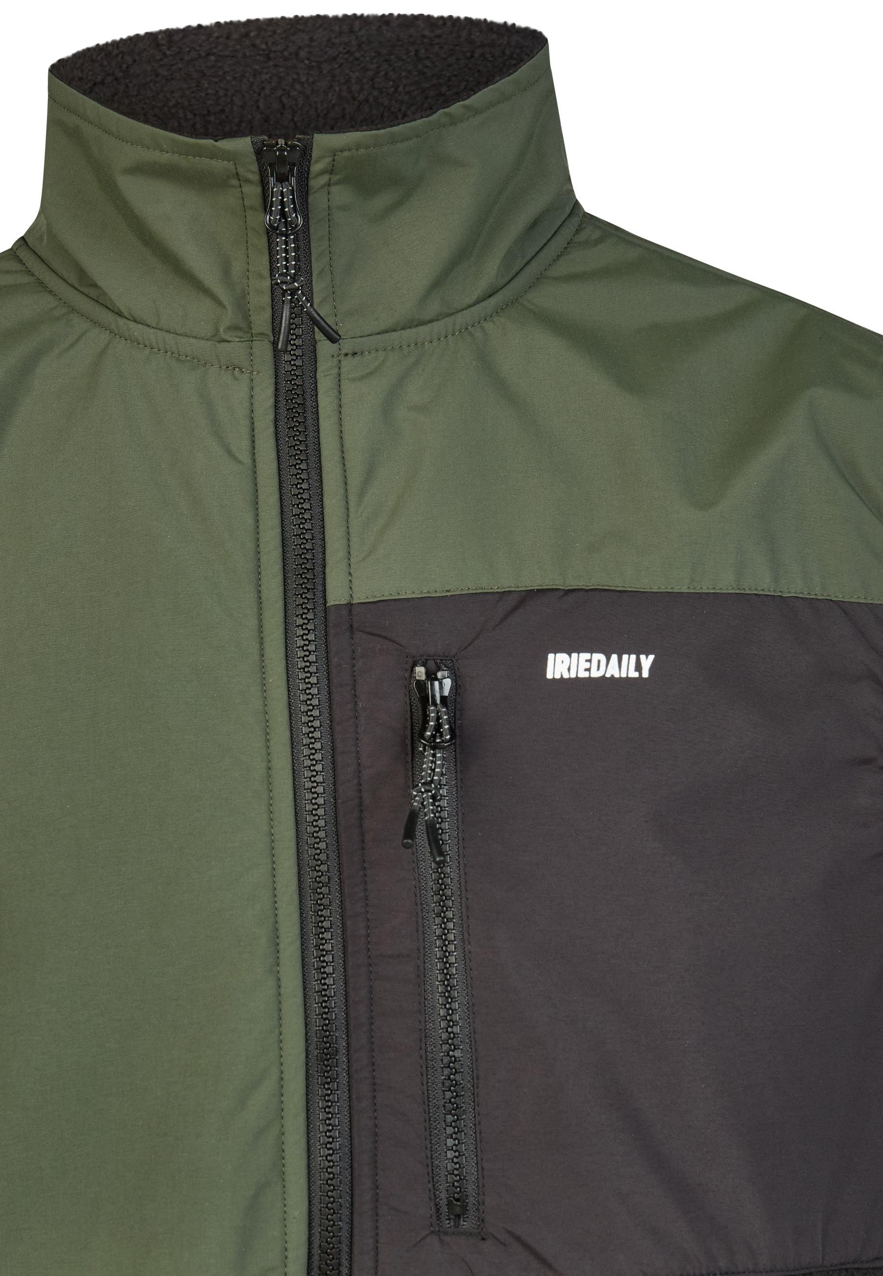 Jacke Iriedaily Auf Deck Fleece Vest night olive L