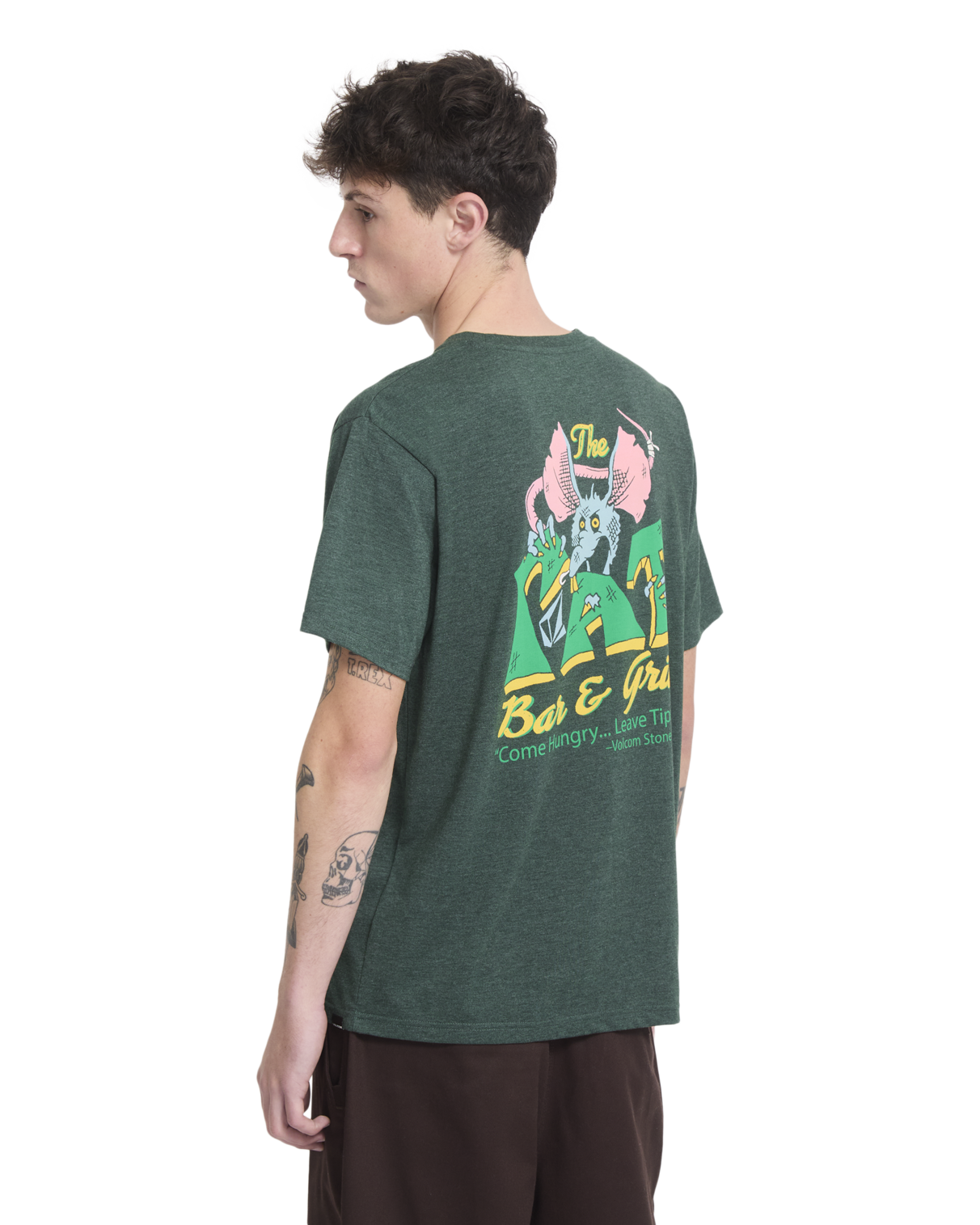 T-Shirt kurzarm Volcom Tipsy Rat scarab XL