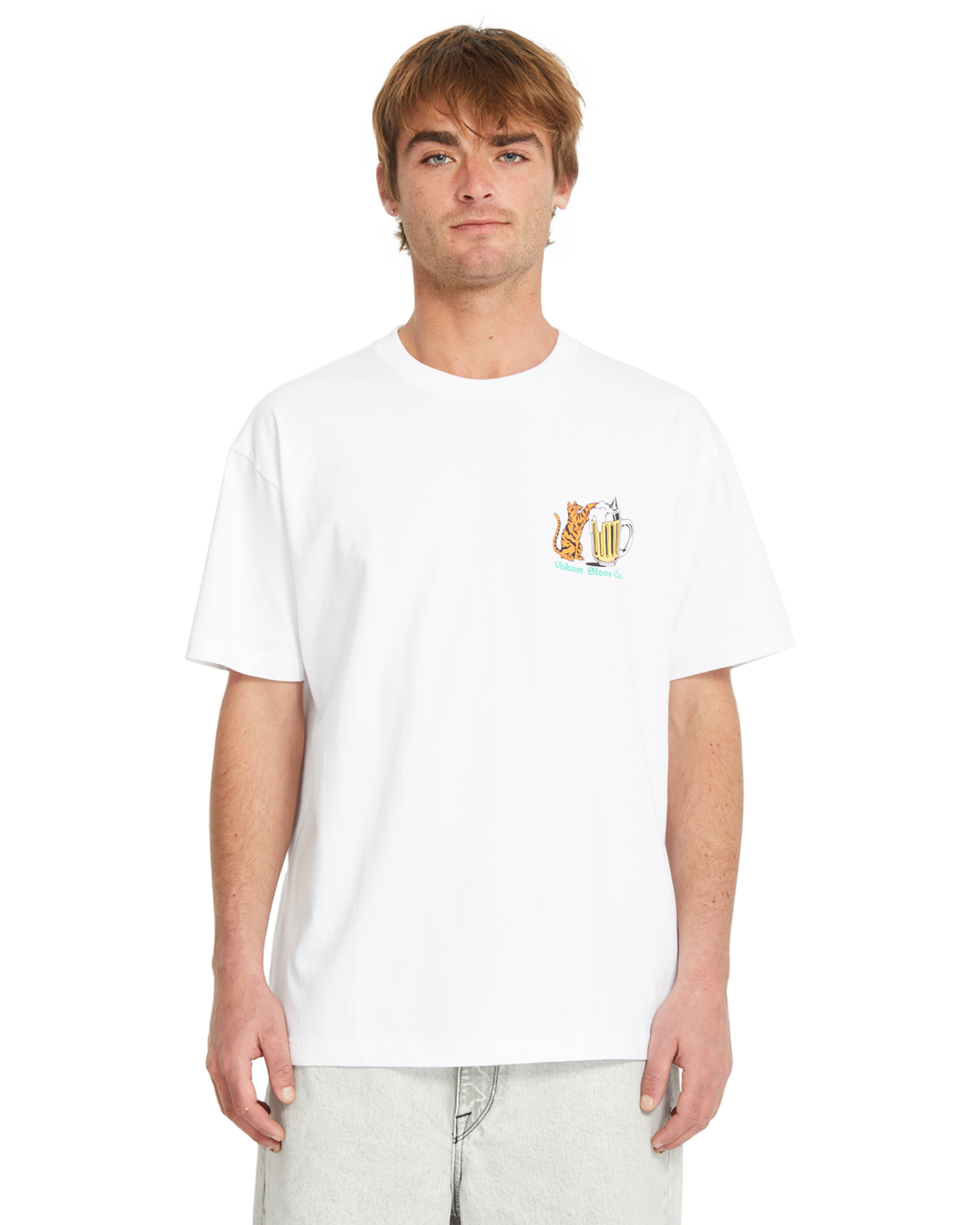 T-Shirt kurzarm, Volcom, Curious Cat