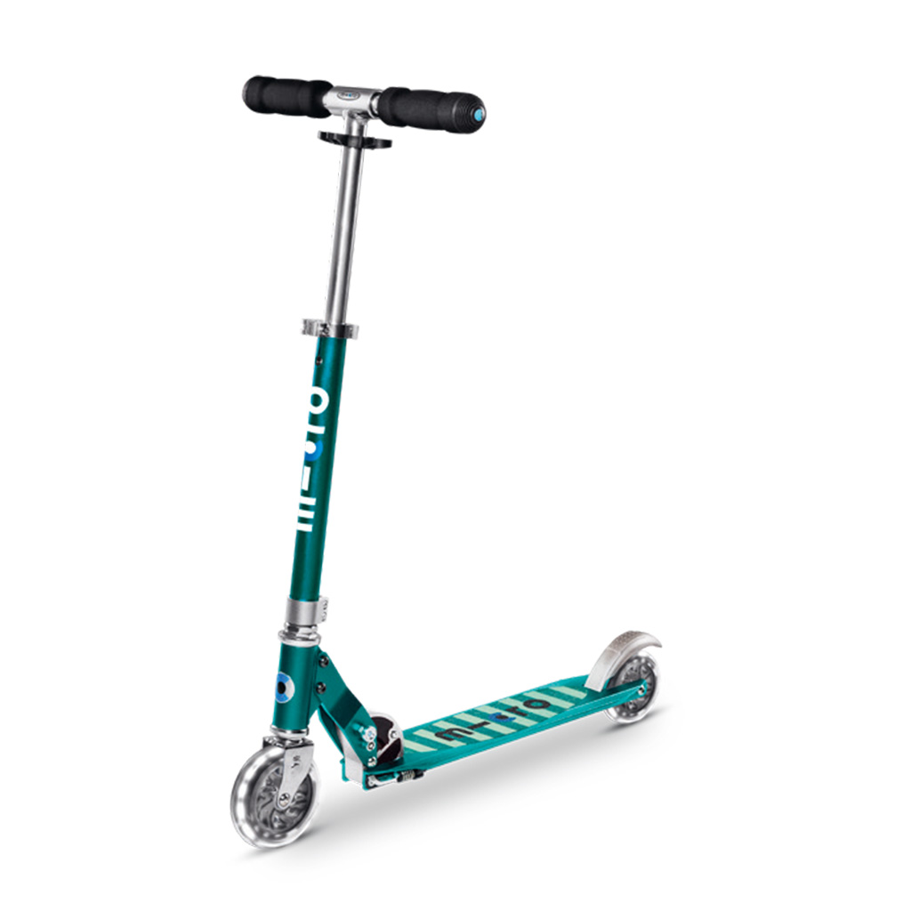 Scooter Micro Sprite petrol stripe LED